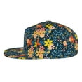 thumbnail image 4 of Uemuo Blue Floral Pattern Women's Baseball Cap,Straight Brim Hat,Golf Dad Hat,Travel Hat,Sun Protection Cap,Everyday Accessory, 4 of 9
