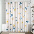 thumbnail image 2 of 72x72 Inch Fabric Shower Curtain Waterproof Polyester, Daisy Floral Print, 2 of 6