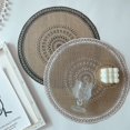 thumbnail image 3 of ENJOYW Rattan Trivet Mats Heat Insulation Handmade Cotton Flax Dining Table Non-Slip Placemat for Kitchen Jute Coaster, 3 of 7