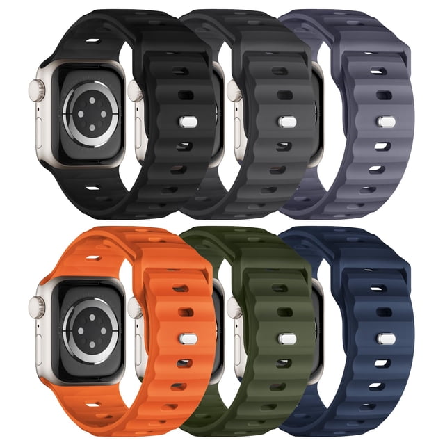 Pack de 6 correas deportivas compatibles con el Apple Watch Ultra 2 de 49 mm