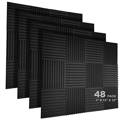 Buy 12Pack Acoustic Panels, Sound Proof Foam Panels for Walls, 1 x 12