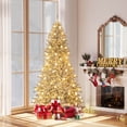 thumbnail image 2 of Costway 7 FT Snow-flocked Artificial Christmas Tree with 65 Sphere Lights 350 LED Lights, 2 of 10