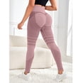 thumbnail image 2 of Kopltyrfg Scrunch Butt Lifting Leggings for Women Gym Seamless Workout Compression Leggings Tummy Control Butt Lift Yoga Pants Pink S, 2 of 6