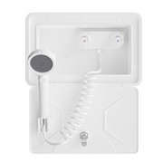 Leisure Coachworks LCW-SHWR-LKW, White Shower Box Kit, for RV Camper