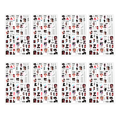 thumbnail image 1 of Pegatinas adhesivas para uñas con correa, pegatinas para uñas autoadhesivas mixtas, 8 piezas, pegatinas delicadas para decoración de uñas, 1 of 5