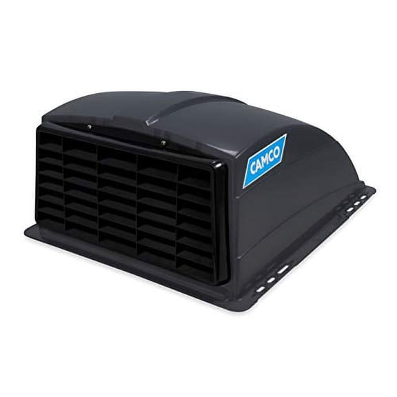Camco Smoke Standard Roof Vent Cover, Opens for Easy Cleaning, Aerodynamic