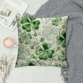 thumbnail image 2 of Awypu  Spring Summer Green Flower Clover Pillow Cases St Patricks Pillow Covers 18x18 Lucky Charms Throw Pillow Covers St Patricks Home Decor for Couch Bed Sofa, 2 of 5