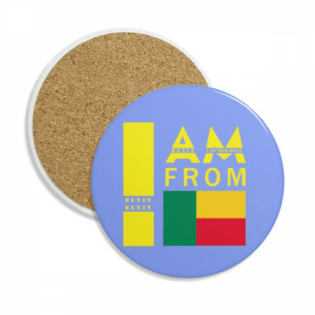 

I Am From Benin Art Deco Fashion Coaster Cup Mug Tabletop Protection Absorbent Stone