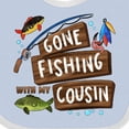 thumbnail image 4 of Inktastic Gone Fishing with My Cousin Boys or Girls Baby Bib, 4 of 4