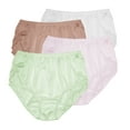 thumbnail image 2 of Nylon Brief Panty (Style 331/Plain Jane) 4 Pack in Assorted Lights Size 9, 2 of 3