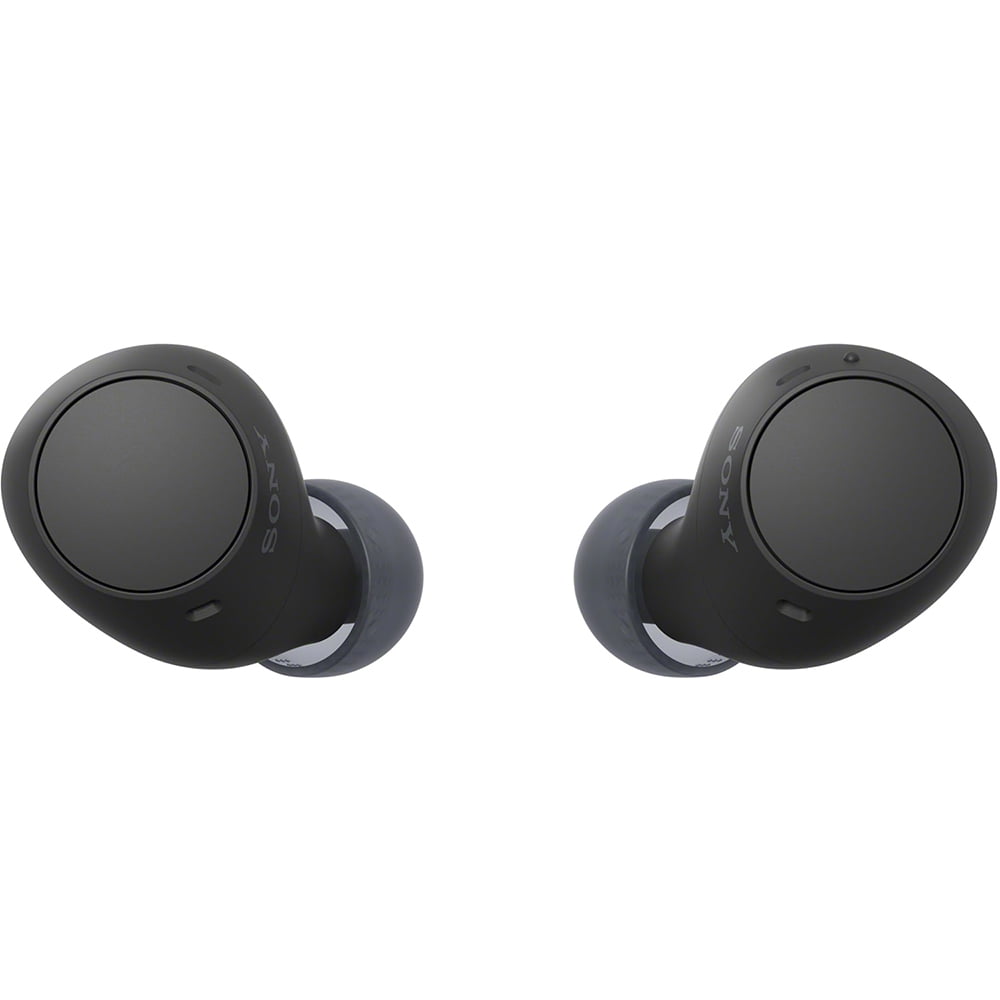 Sony WFC510/B Truly Wireless Earbuds with 22-Hour Battery, IPX4, Multipoint, Black Bundle with Deco Essentials Converter Adapter Type C Adapter and 1 YR CPS Enhanced Protection Pack