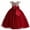 Red, variant on Odeerbi Teen Dress Kids Girls Tulle Princess Dresses Children Sleeveless Embroidery Mesh Dress Baby Gauze Dress Hot Pink