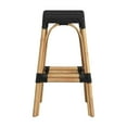 thumbnail image 3 of Butler Specialty Company Robias Rectangular Rattan 30" Bar Stool - Black, 3 of 6