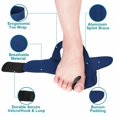 thumbnail image 2 of AVIDDA Bunion Corrector and Bunion Relief, Bunion Splint Big Toe Straightener Corrector Foot Pain Relief for Hallux Valgus Bunion Support Brace for Men Women Blue (One Size), 2 of 6