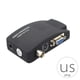 thumbnail image 1 of Convertidor de video portátil BNC a VGA Entrada de S-video compuesto a PC Adaptador de salida VGA Caja de interruptor digital Enchufe de EE. UU. Guardurnaity DZ7636-01, 1 of 2