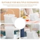 thumbnail image 3 of 10pcs Thickened Clear Square Ice Cream Tub Ice Cube Buckets Ice Cube Storage Container with Lid, 3 of 4