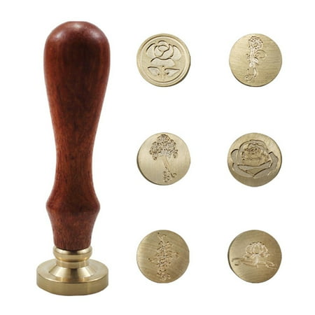 Clearance Sale Rosewood Handle Lacquer Seal Set With 6 Copper Heads ...