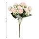 thumbnail image 3 of Bewildely Brotes de flores de rosas artificiales, ramo de flores falsas para fiesta de boda, decoración Floral para el hogar Flores artificiales Rosa claro, 3 of 6
