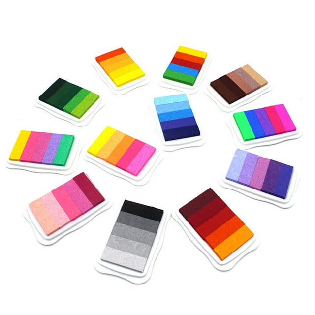 5 Colors CP Gradient Stamp Pad 3 Colors SR Gradient Inkpad Hand Printed Piece Craft Stamp Pad (Random Color)