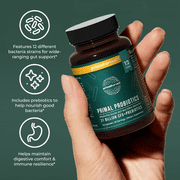 Primal Harvest Probiotic, 1 Pack: Postbiotics, Prebiotics & 31 Billion CFUs for Men & Women (30ct)