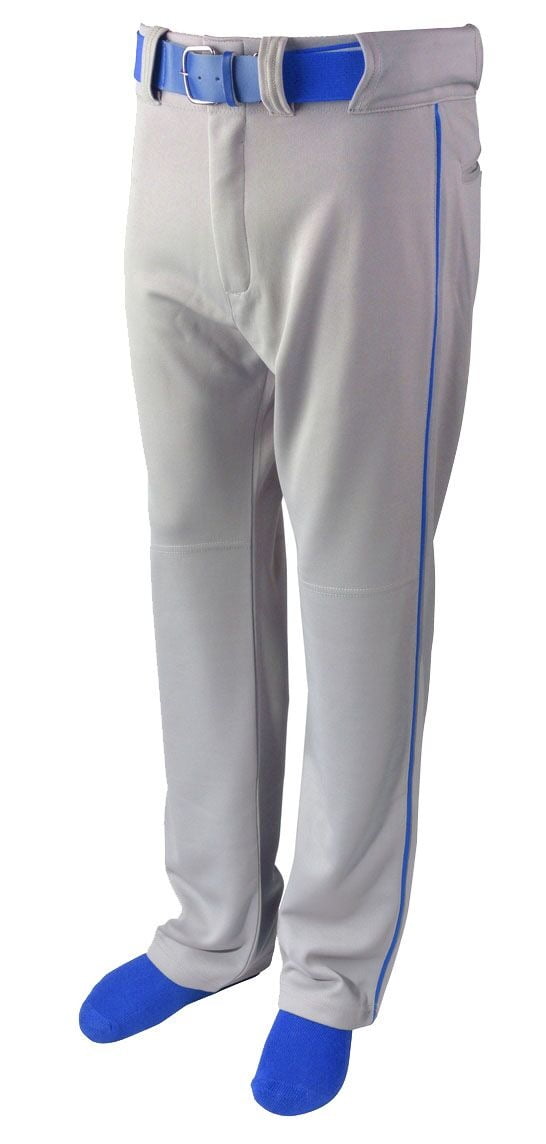 Base Baseball Majestic Baseball Pants With Piping Gray Baseball