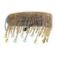 thumbnail image 1 of Borla de lujo de gran tamaño, decoración de diamantes de imitación, gafas de sol, joyería facial para mujer Negro Yuyangstore lentes de sol con borlas de cristal, 1 of 8