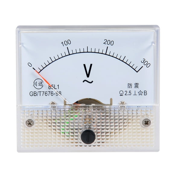 Unique Bargains AC 0-300V Voltmètre de Panneau Analogique 85C1 Marge d'Erreur 2.5 %