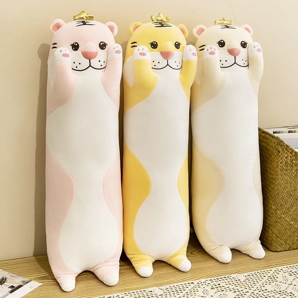 Cartoon/Long/Cylinder Emperor Tiger Plush Toy Soft Cute Doll for Girls Kids Couples Unisex Pillow Sleep Gift Home Decoration zhangyuxiang LED