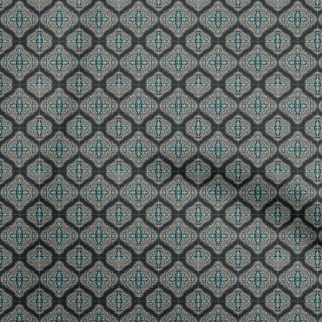 oneOone Silk Tabby Black Fabric Damask Craft Projects Decor Fabric Printed By The Yard 42 Inch Wide