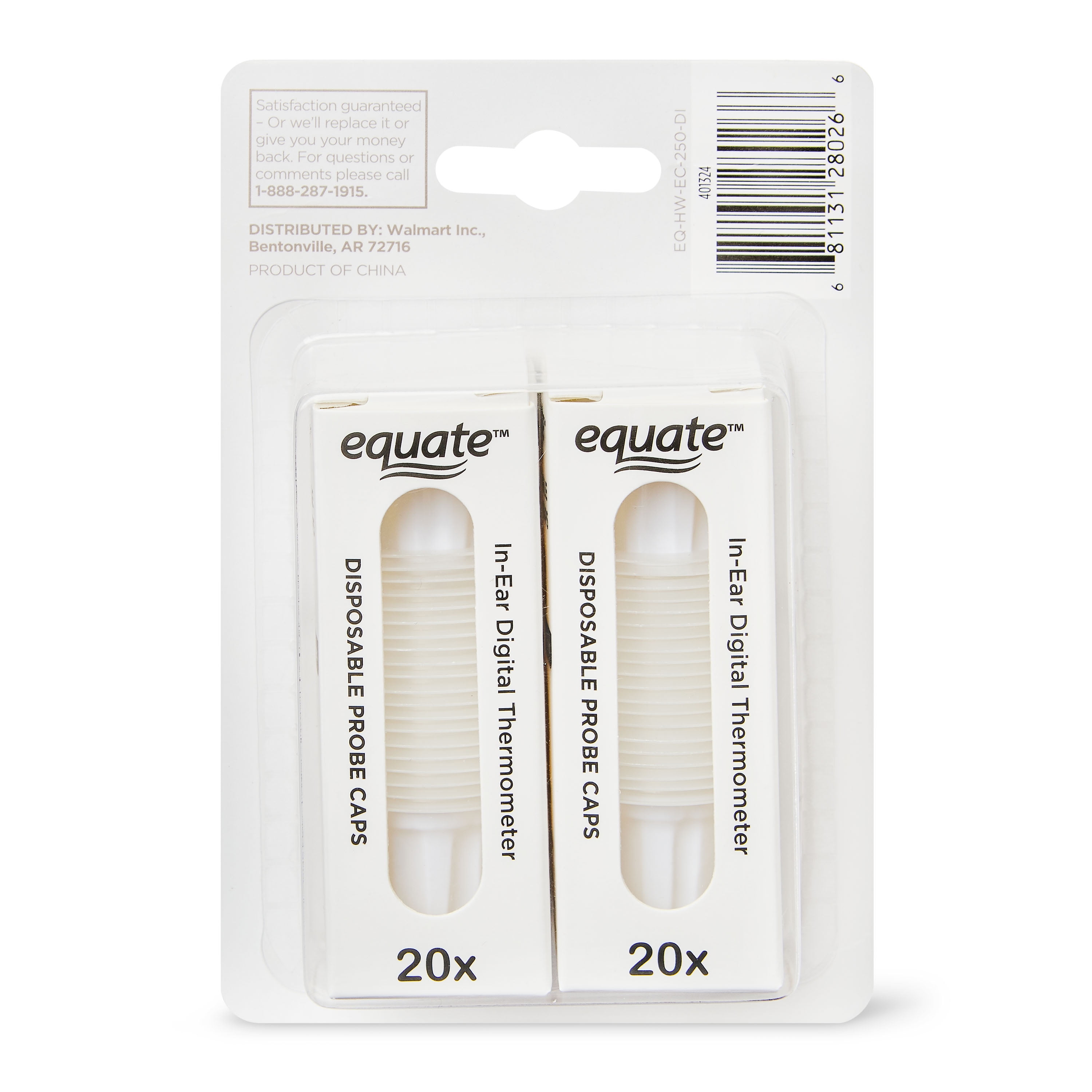 Equate Disposable Probe Caps for InEar Digital Thermometers, 40 Count