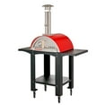 thumbnail image 2 of WPPO WKK-01S-WS-Orange 25 in. Karma Wood Fired Ovens with Stand, Wheels & Side Shelves, Orange, 2 of 4
