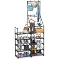 thumbnail image 1 of Shoe Rack 5 Tier Shoe Organizer Shoe Storage, Shoe Rack Organizer Free Standing Shoe Storage Organizer Shoe Holder Space Saving Shoe Shelf Shoe Stand Large Tall Shoe Tower for Entryway Hallway Closet, 1 of 6