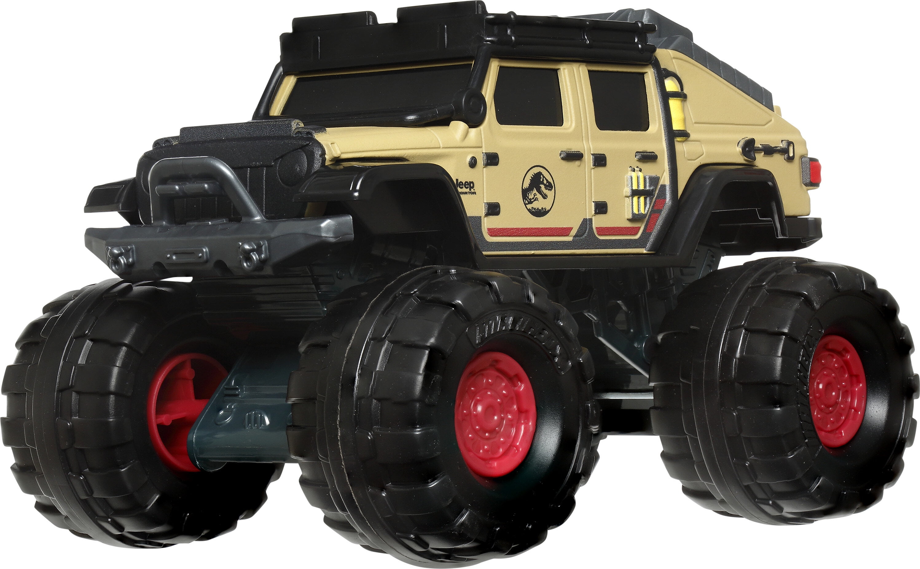 ​Matchbox Jurassic World Dominion Jeep Gladiator 1:24-Scale Truck with Large Wheels, Toy Gift and Car Collectible for Dinosaur Fans​