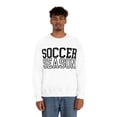 thumbnail image 3 of Soccer Season Sweatshirt Soccer Lover School Spirit Unisex Shirt White Small, 3 of 7