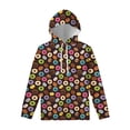 thumbnail image 3 of Sudadera con capucha con estampado 3D de donuts coloridos para hombres, ropa con capucha de dibujos animados geniales para niños, suéter de manga larga, sudaderas con capucha de calle, 3 of 5
