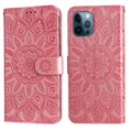 thumbnail image 4 of Funda tipo cartera GANGXUN para iPhone 12 Mini , diseño girasol, cuero PU, soporte, cierre magnético, tarjetero, 4 of 5