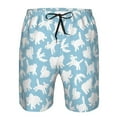 thumbnail image 4 of Kdxio Cute Animals Pattern Mens Casual Shorts - Drawstring Summer Beach Sports Shorts for Men, 4 of 9