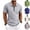 Gray, variant on Waffle Polos Shirts for Adult Men 1/4 Zip Short Sleeve Casual Golf T-Shirt Slim Fit Quarter Zipper Pullover Summer Soft and Breathable Tee Shirts Solid Color Plain Lapel Sport Tops