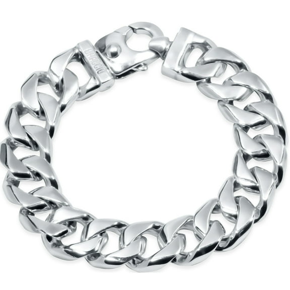 Pompeii Men's Heavy Cuban Link 14k Gold (142gram) or Platinum (228gram) 15mm Bracelet 8.5"