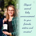 thumbnail image 3 of Pairs Well With Becoming an Aunt Again ● SET of 4 ● GENDER NEUTRAL Minimalist Pregnancy Announcement Wine Labels Baby Announcement Friends Sisters Label Pregnancy Reveal, Alternative to Card A200-4AA, 3 of 5