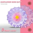thumbnail image 7 of Outdoor Bird Bath, Mauve Flower Bird Bath with Metal Stand, Attract Birds, Patio Garden Decoration, Outdoor Decoration, 7 of 7