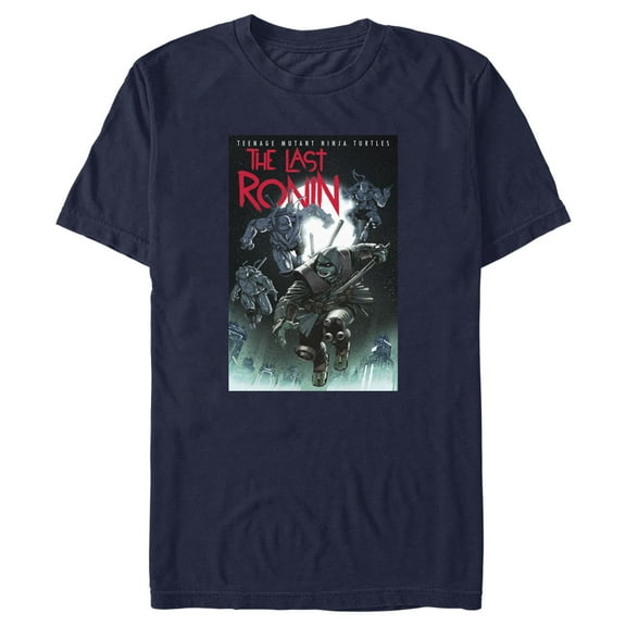 Men's Teenage Mutant Ninja Turtles The Last Ronin Issue 4 Cover Graphic Tee Navy Blue 3X Large
