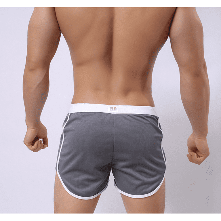 Men's 80s Retro Gym Fitness Shorts for Running, Workout