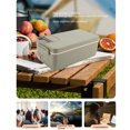 thumbnail image 4 of Cordless Electric Lunch Box, 1L Capacity Quick Heated Lunch Boxes, USB Rechargeable Cordless Heated Lunch Box Portable Food Warmer Self Heating Box for Outdoor, Stainless Steel, 4 of 7