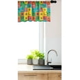 thumbnail image 3 of Ambesonne Colorful Window Valance, Cartoon Bugs in Square, 54" X 18", Multicolor, 3 of 3
