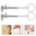 thumbnail image 4 of 4 llaveros de calibre de bolsillo, calibrador Vernier de precisión, regla en miniatura, herramienta de medición móvil 3D para niños y adultos., 4 of 6