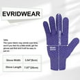 thumbnail image 3 of EvridWear Exfoliating Dual Texture Bath Gloves for Shower, Spa, Massage and Body Scrubs, Dead Skin Cell Remover, Gloves with Hanging Loop (1 Pair Purple Heavy Glove), 3 of 7