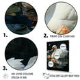 thumbnail image 3 of Designart "Tranquil Swan Family Scene I" Animals Swans Canvas Art Print, 3 of 7