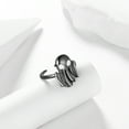 thumbnail image 2 of Halloween Spooky Ghost Open Finger Ring,Fasjewly Silver Plated Cute Ghost Halloween Band Ring Cosplay Party Jewerlry Gifts for Women Men, 2 of 8