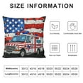 thumbnail image 5 of Red Blue White Costume Ambulance  Of July Proud Flag Throw Pillow, 5 of 5